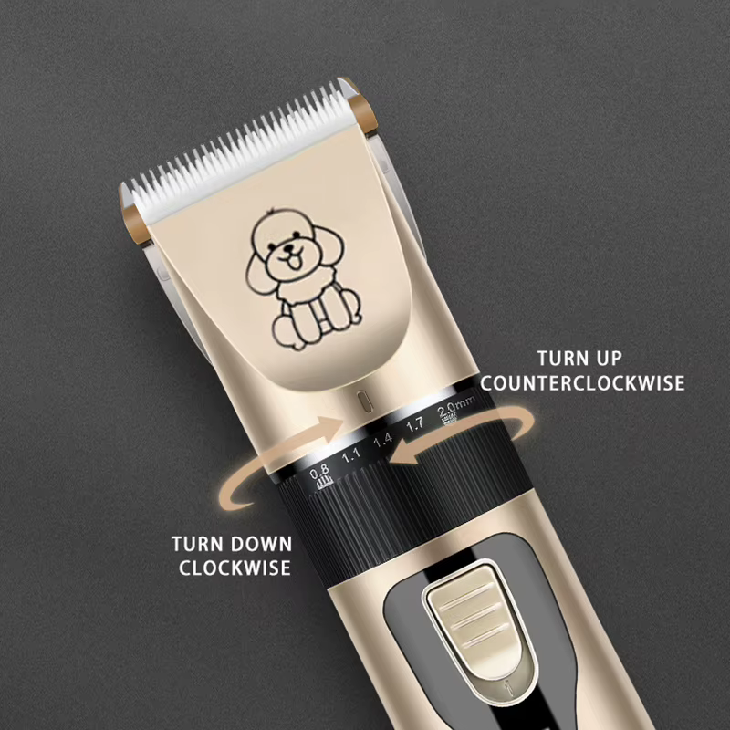 Professional Pet Hair Trimmer for Dogs Cats Rabbits, Rechargeable Grooming Clipper Ceramic Blade Low Noise Hair Cutting Tool — image 4