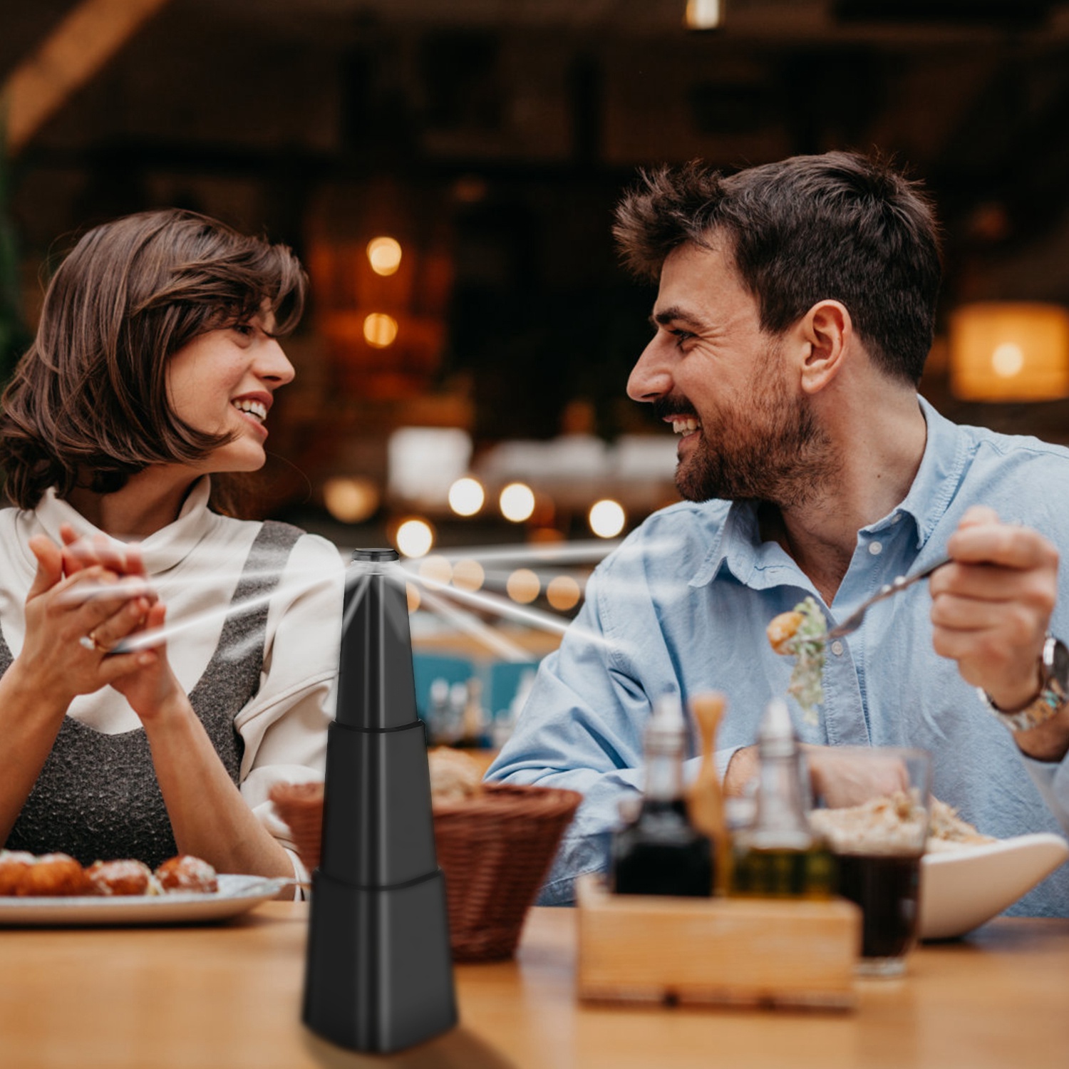 4 Piezas de Ventilador Repelente de Moscas para Verano, de Mesa, a Pilas, Disuasor de Insectos, Ventiladores Colgantes para Comida, Fiestas, BBQ, Picnics y Camping — imagen 4