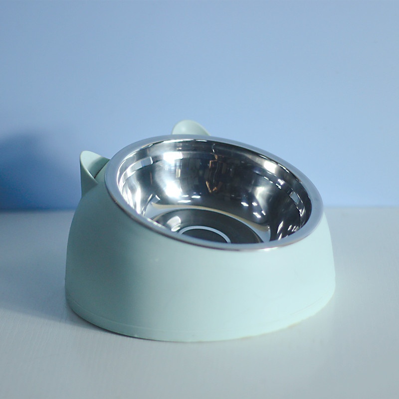 Bandeja de Alimento para Perros en Acero Inoxidable, Doble Plato con Protección Cervical y Boca Oblicua — imagen 17