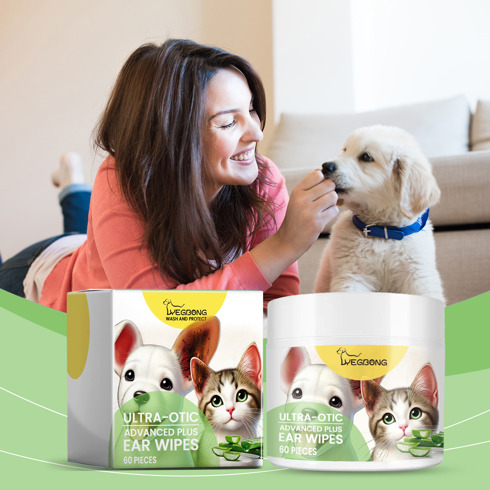 Papel de limpieza para oídos de perros y gatos - Alivia incomodidad en el conducto auditivo y limpia suciedad del oído — imagen 4