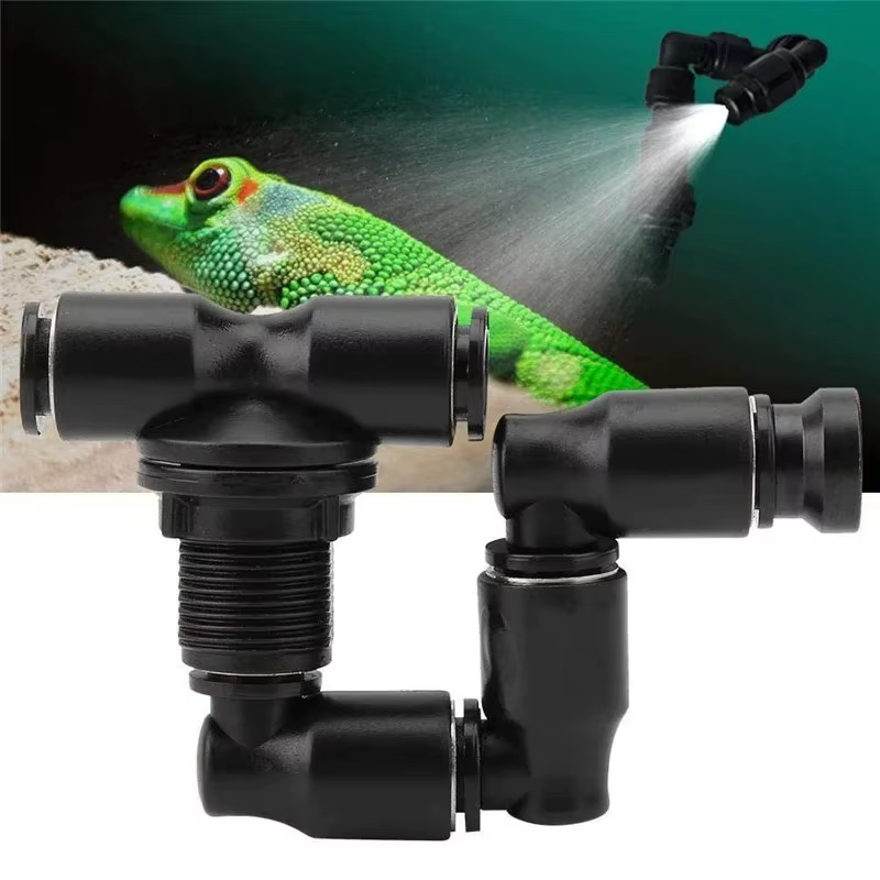 Sistema de Riego Misting Universal con Cabezal Rotativo 360° para Terrarios y Vivariums de Reptiles — imagen 2