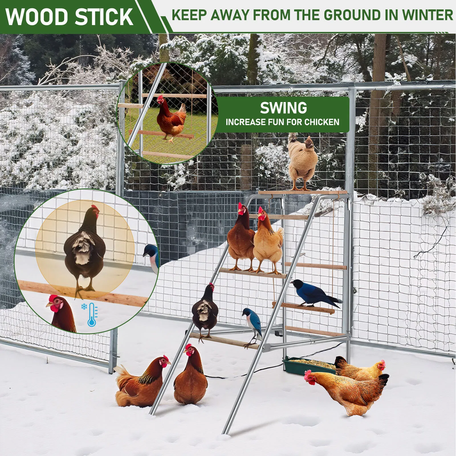 103*50*100cm Outdoor chicken perch — image 3
