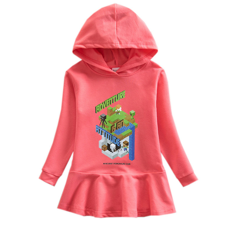 Girls' butterfly hooded sweatshirt dress — image 3