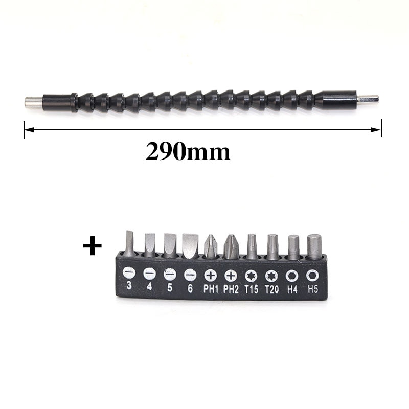 Flexible Shaft Tool Electronics Drill Screwdriver Bit Holder Connect Link Multitul Hex Shank Extension Snake Bit — image 6