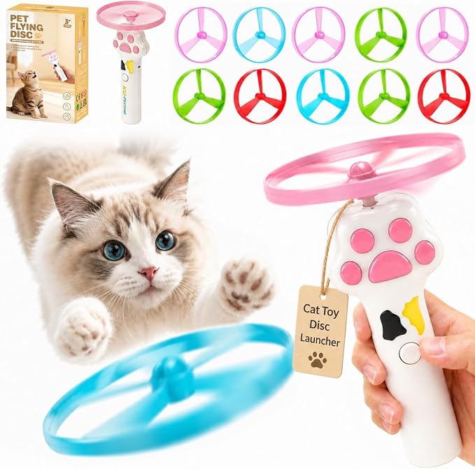 Interactive Cat Toy Launcher For Kittens, Automatic Toy Dispenser For Active Play And Exercise — image 1