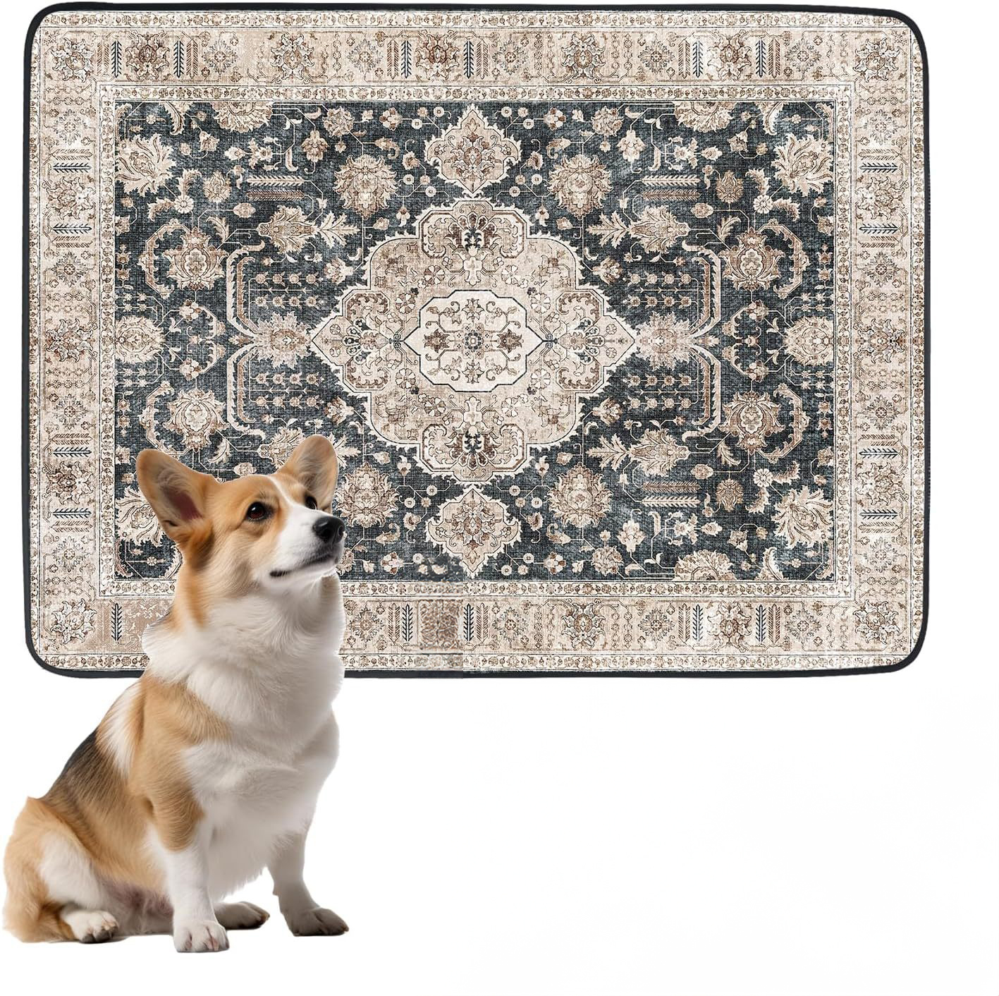 Scandinavian Minimalist Carpet Pet Mat, Stain-Resistant and Easy to Clean Sofa Coffee Table Mat, Urine-Proof Cat and Dog Pad — image 2