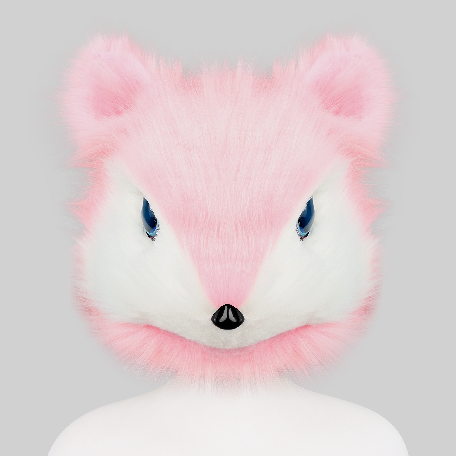 Single-Head Finished Fursuit Headpiece, Squirrel-Type Mouse Fursuit Head Mask, Cosplay Costume for Convention, Wearable Fursona Apparel — image 4