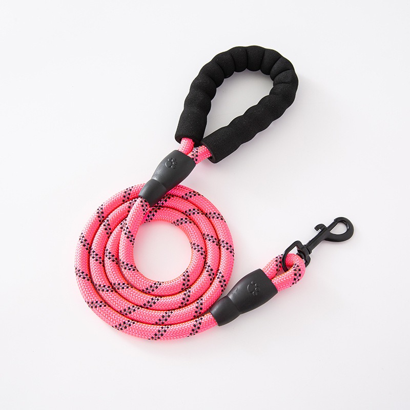 Cuerda de nylon con mango de espuma, collar de perro y cadena — imagen 6