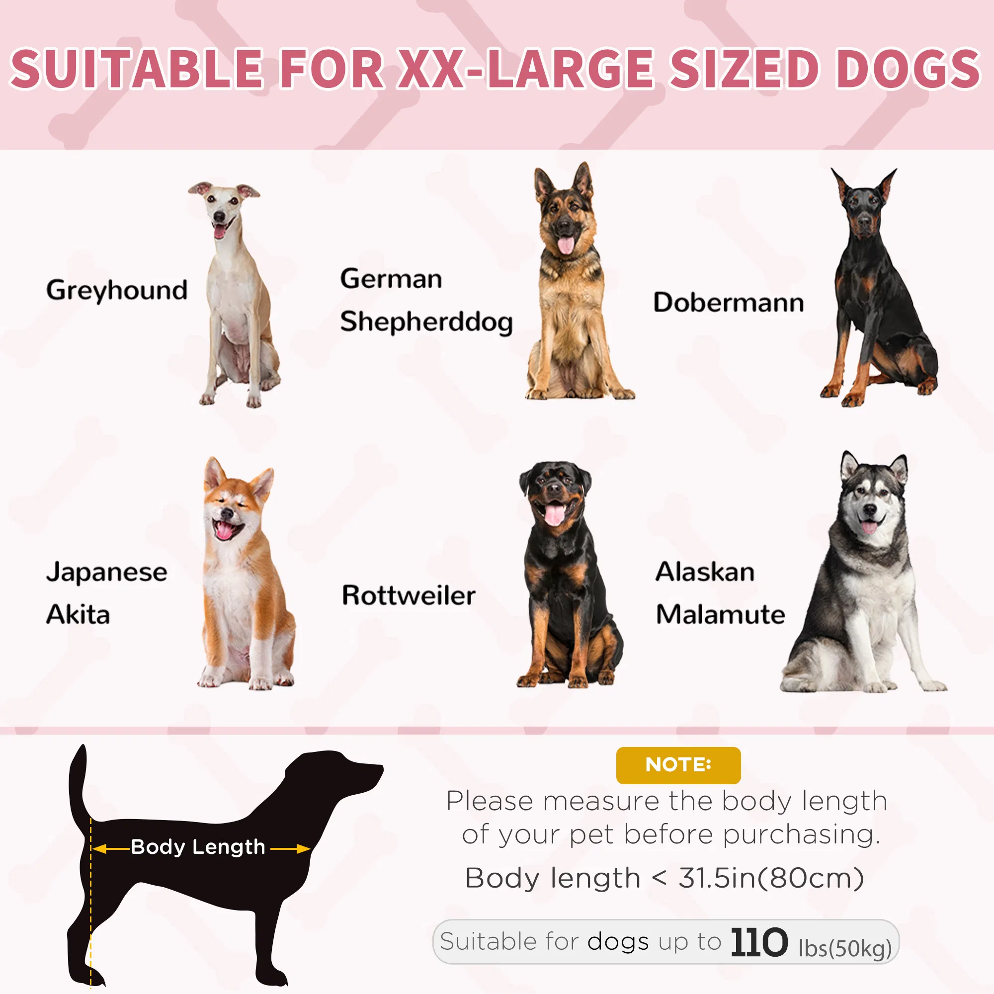 Elevated Dog Bed, Raised Dog Cot for XL Sized Dogs, Indoor & Outdoor, 48" x 36" x 9", Red — image 2