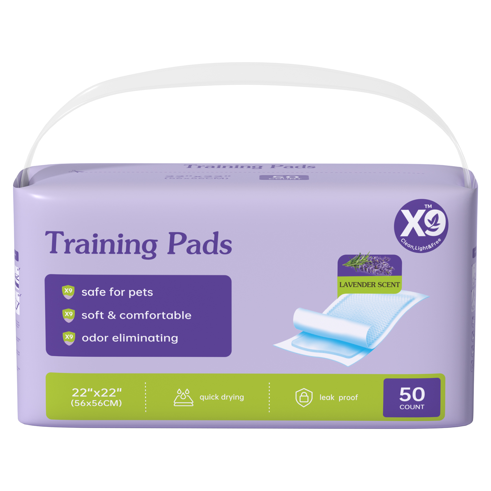 Pizas de Entrenamiento para Mascotas con Olor a Lavanda, No Reutilizables — imagen 1