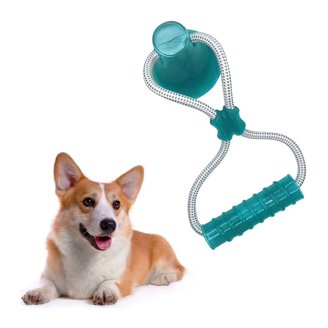 Pet Molar Toy Self-playing Rubber Ball Toy With Suction Cup Dog Interactive Molar Chew Toy Teeth Cleaning Tool — image 7