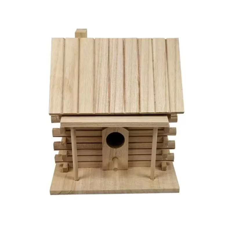 Practical Bird Cage Accessories Birdhouses For Outside Wooden Bird House Nesting Box Hanging Bird Nests Home Garden Decoration — image 6