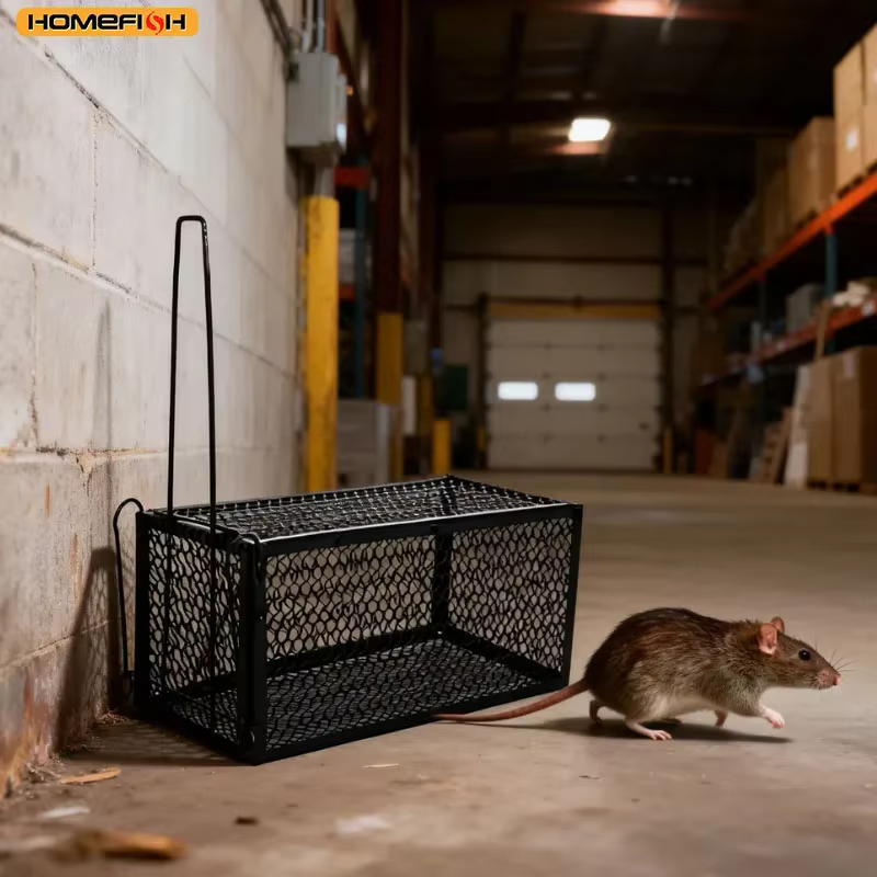 Trampa Inteligente de Ratón con Red de Hierro Autoengranada Segura para Hogar Captura Humana Reutilizable — imagen 6