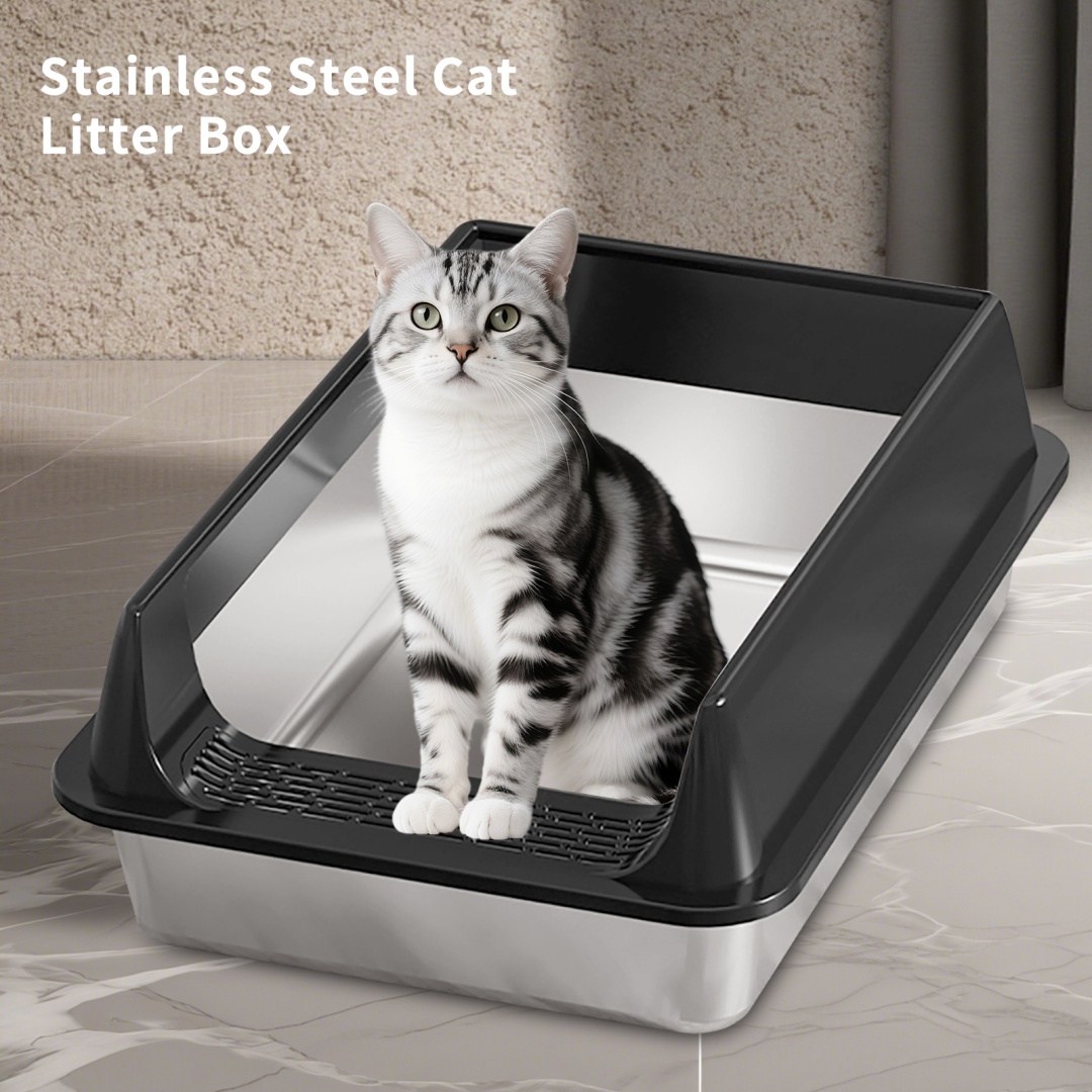 Solo Recogida en Tienda - Caja de Arena para Gatos de Acero Inoxidable — imagen 28