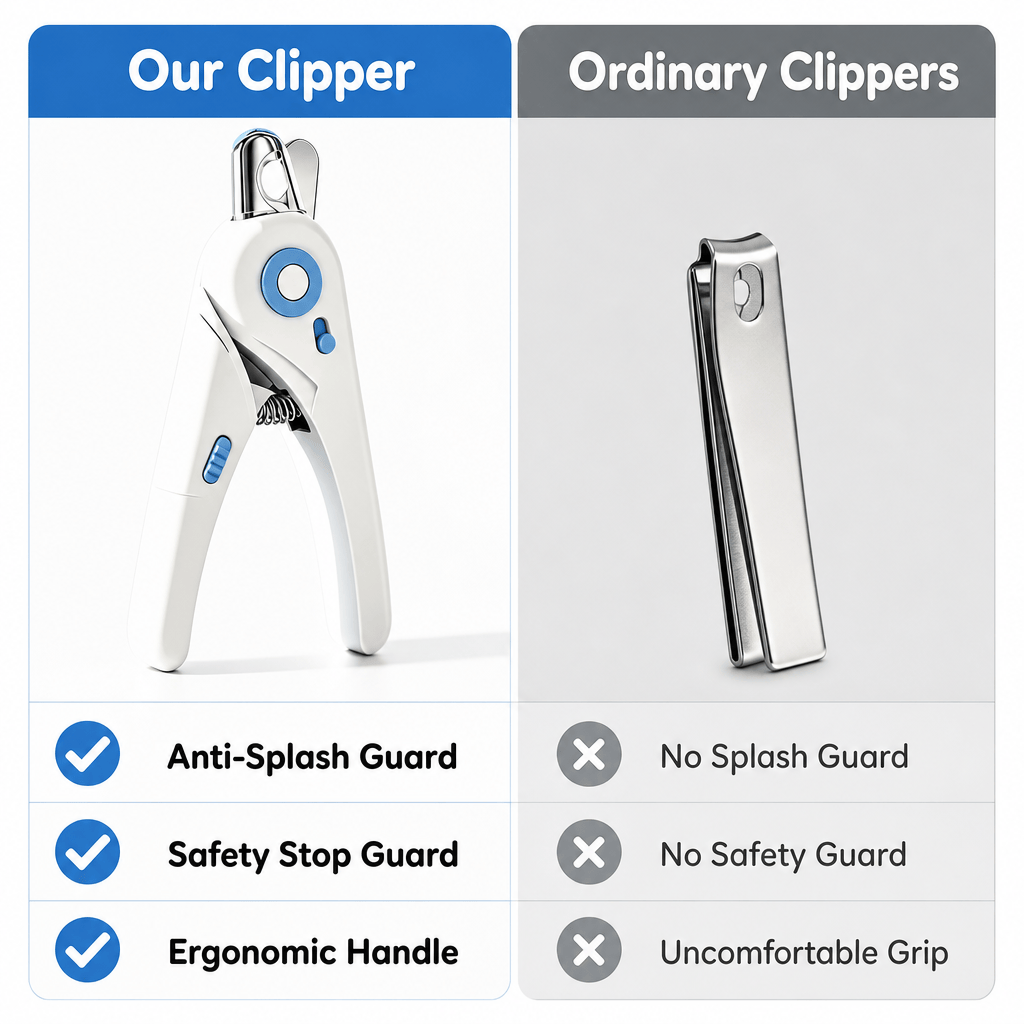 Pet Nail Clippers For Cats & Dogs, Professional Upgraded Pet Nail Trimmer With Safety Guard, Non-Slip Handle, Pet Grooming Tool For Small Medium Pets — image 2