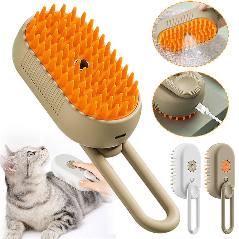 Pulidor de Gato con Vapor 3 en 1 - Cepillo Eléctrico para Mascotas con Masaje y Eliminación de Pelo — imagen 25