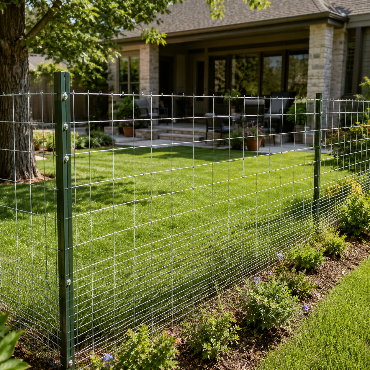 Cattle Fence 4 feet x 328 feet - Heavy-duty galvanized wire fence and wire mesh fence, suitable for pigs, goats, sheep, and deer; ideal goat fence, deer fence, livestock pen protection — image 10