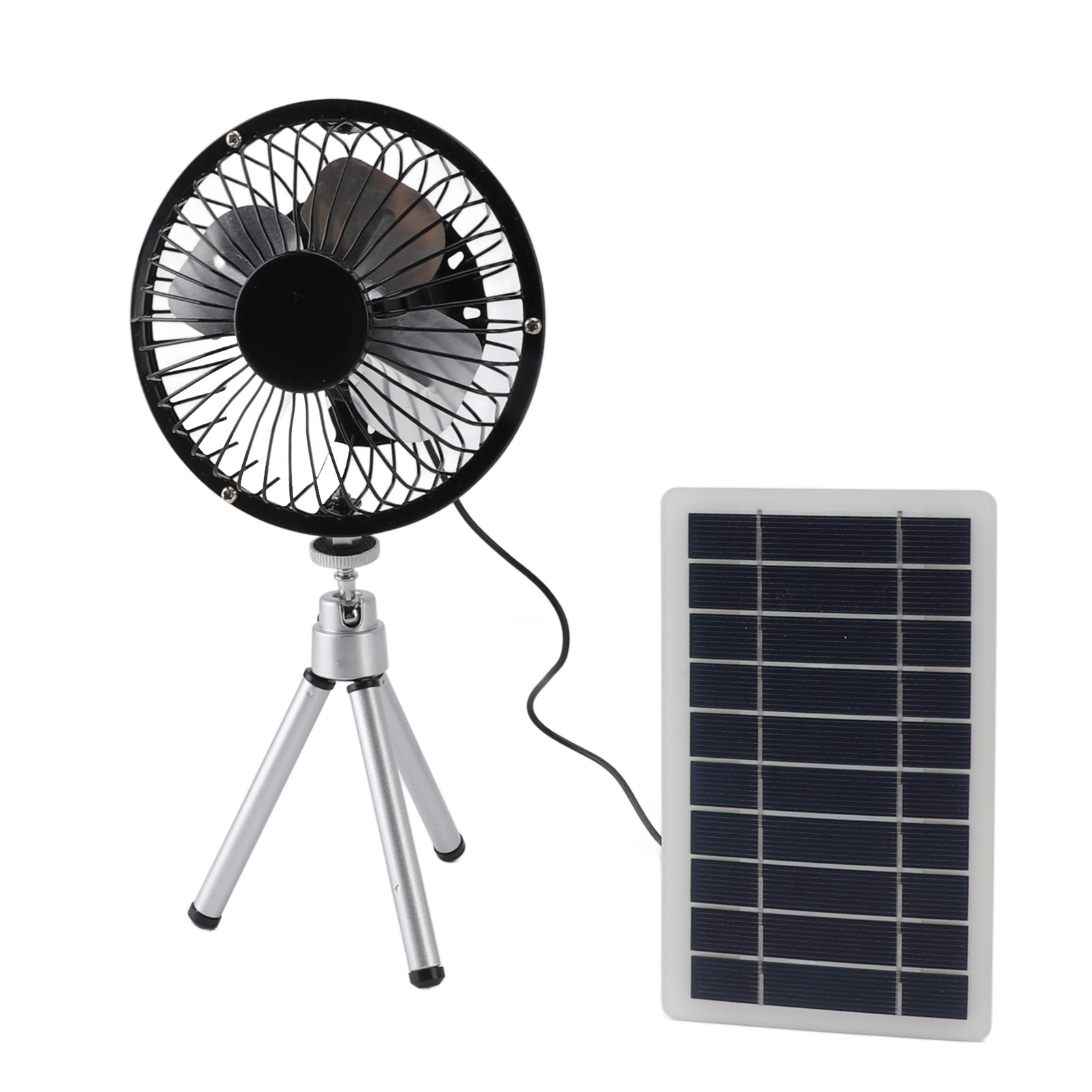 Kit de Ventilador Solar con Paneles Monocristalinos de Silicio de 10W para Hogares de Mascotas, Galineros y RV con Soporte — imagen 3