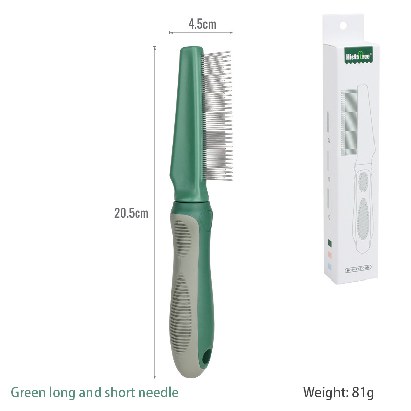 Pet Comb Cat Hair Removal Long Needle Comb Flea Comb Knot Hair Removal Comb Dog Comb Pet Supplies — image 17