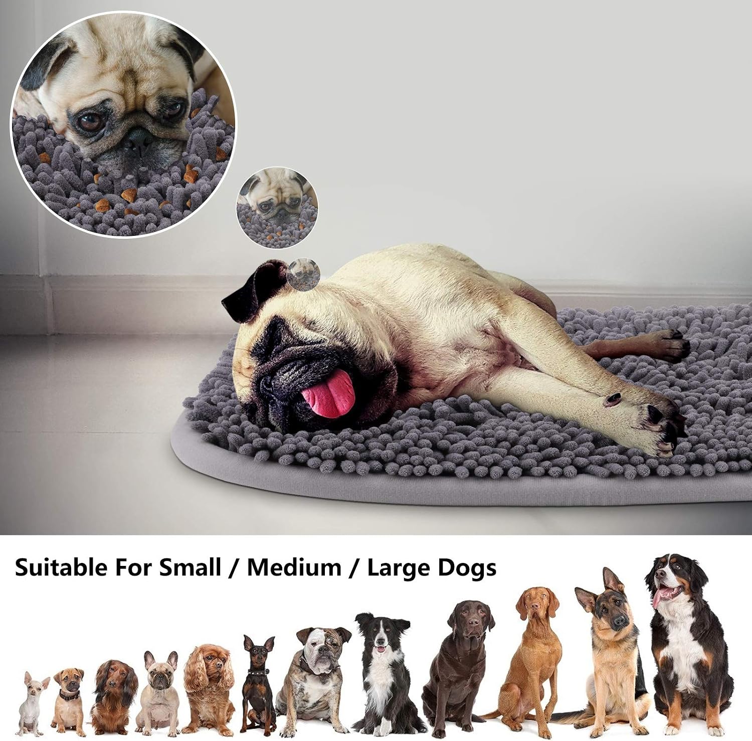Snuffle Mat For Dogs, Interactive Puzzle Feeding Toy For Pets, Slow Feeding Game And Nose Work Activity For Mental Stimulation — image 3