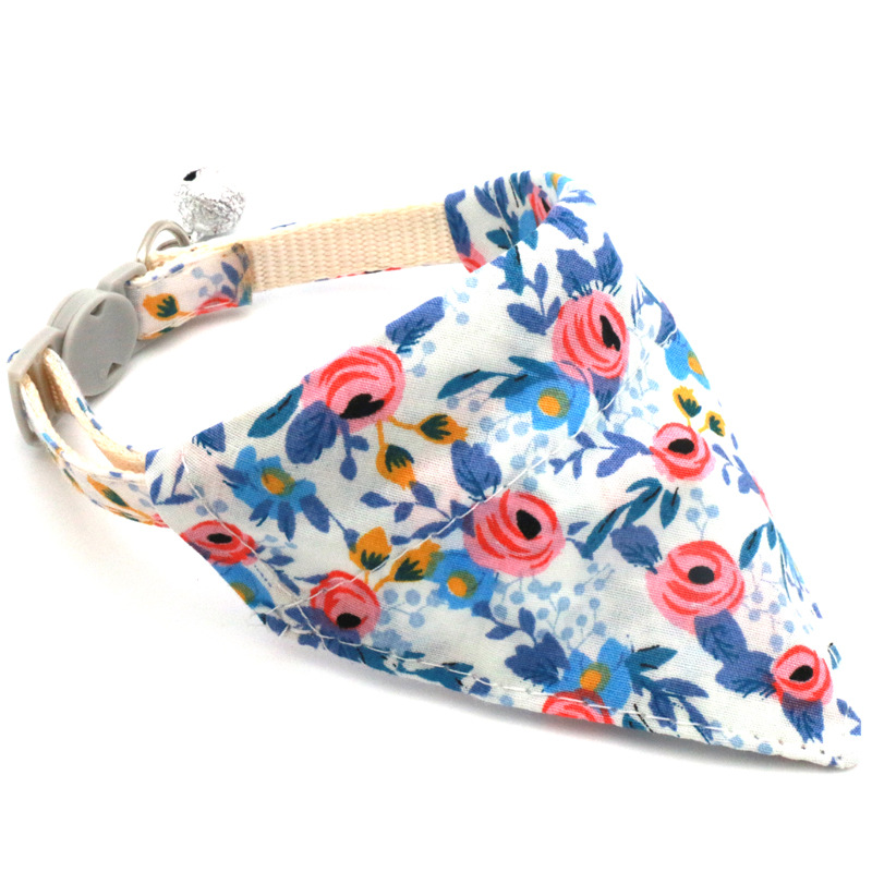 Collar de Triángulo Floral para Perros y Gatos - Bandita de Sol y Margaritas Pequeña — imagen 3
