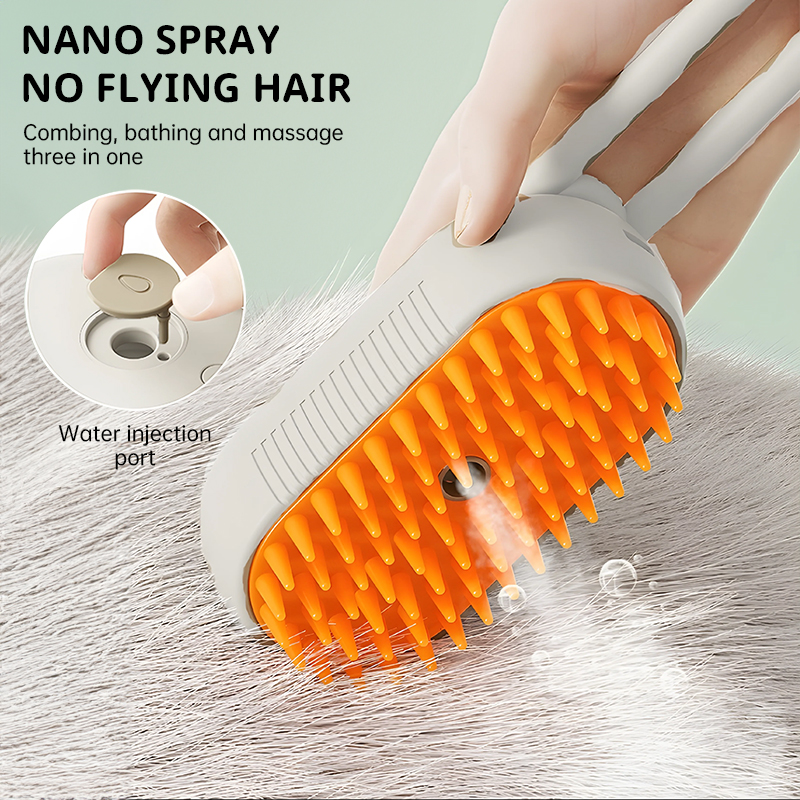 Electric Spray Pet Comb for Cats & Dogs - Massage, Float Hair Cleaning — image 7