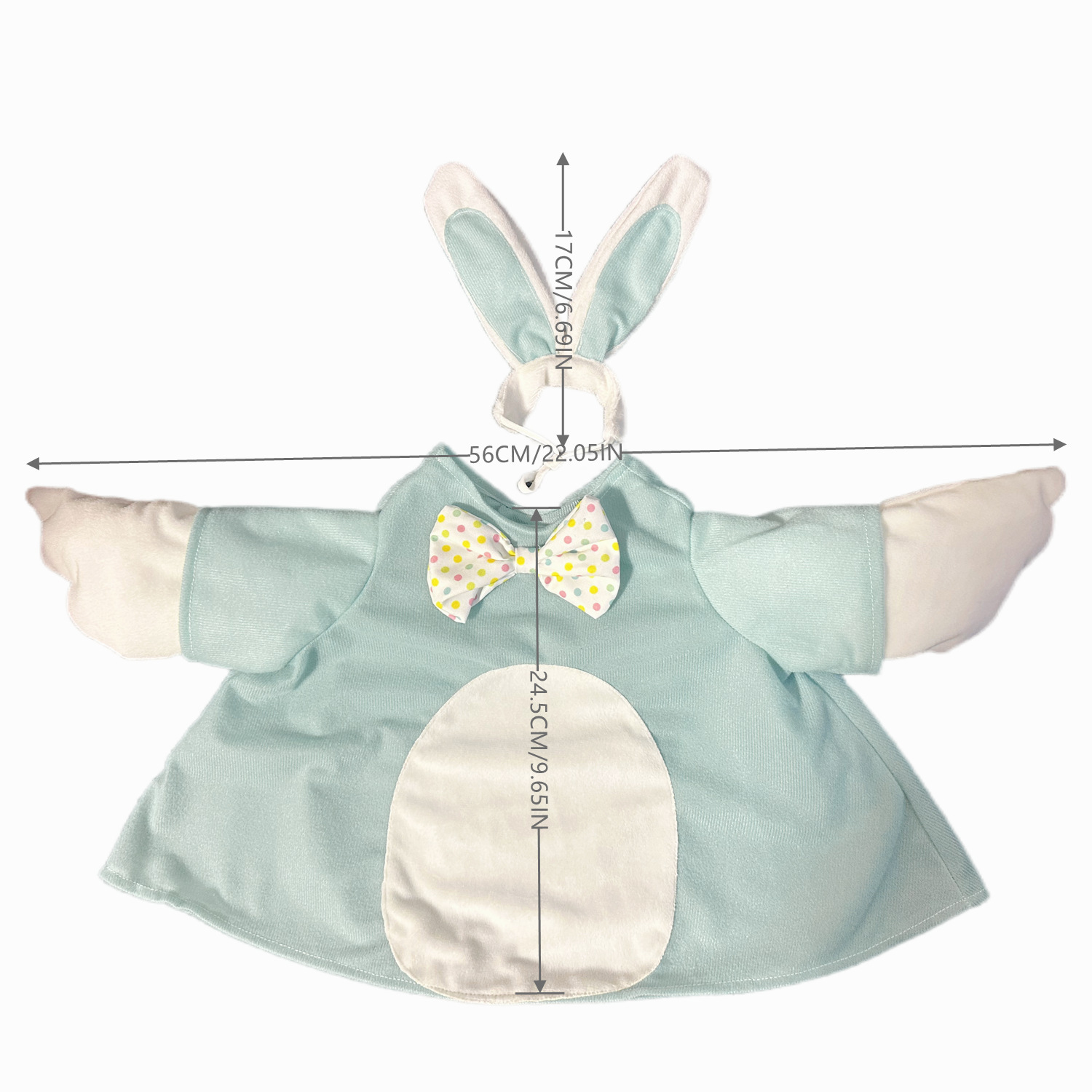 PorchGooseCostume Cute Easter Bunny Ear Goose Costume Outdoor Yard Decorative Dress for Geese — image 5