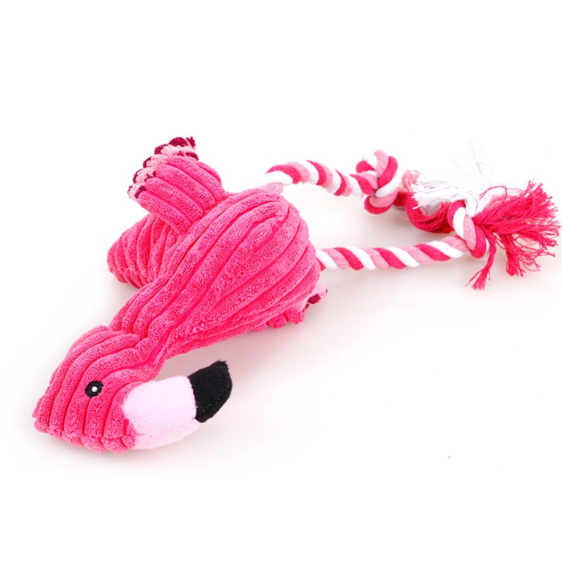 Juguetes de peluche resistentes al desgaste, dientes de mordedura que hacen ruido, limpieza dental y absorción de olores para mascotas felices — imagen 5