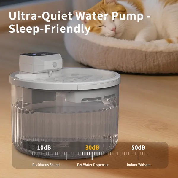 Filtro de Agua para Mascotas, Capacidad Grande, Dispensador Automático de Agua para Gatos Sin Necesidad de Recargar Diariamente, Bomba Ultra-Silenciosa Amigable con el Sueño — imagen 5
