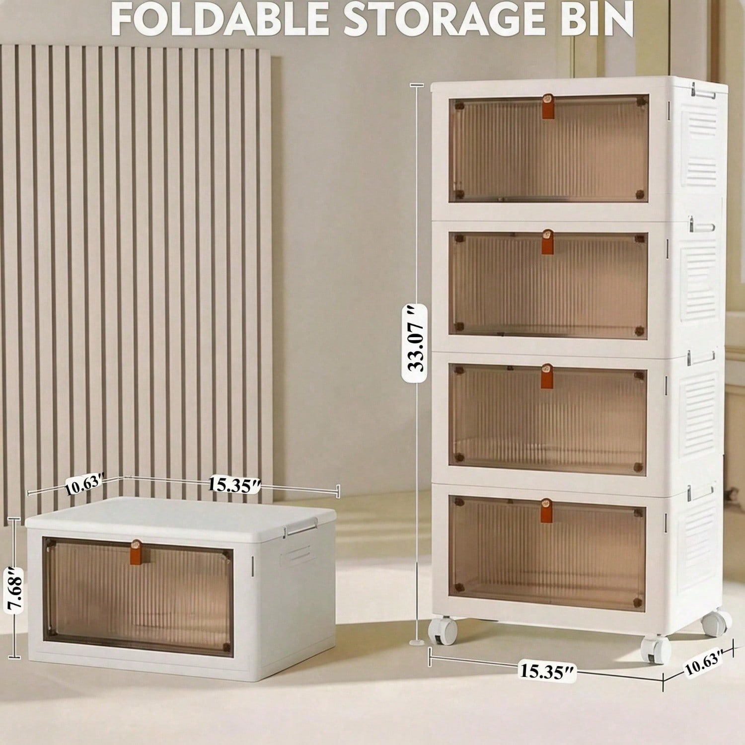 Almacenamiento Portátil y Plegable para Suministros de Mascotas con Ruedas, Puerta Magnética y Organizador Colapsable para Juguetes, Alimentos, Herramientas de Aseo y Más — imagen 5