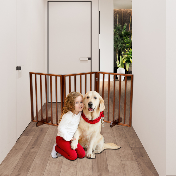 Reja para Mascotas Plegable Marrón, Paquete de 3 — imagen 11