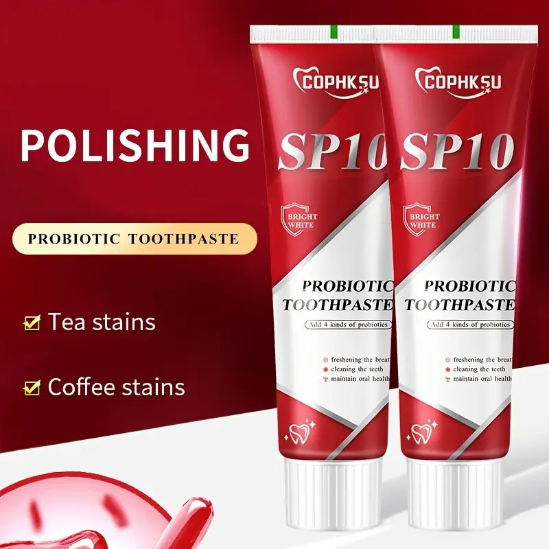 Available In 2-count And 4-count Packs, SP10 Probiotic Toothpaste Is Designed To Keep Breath Fresh And Provide Deep Cleansing-prohibited For Sale On