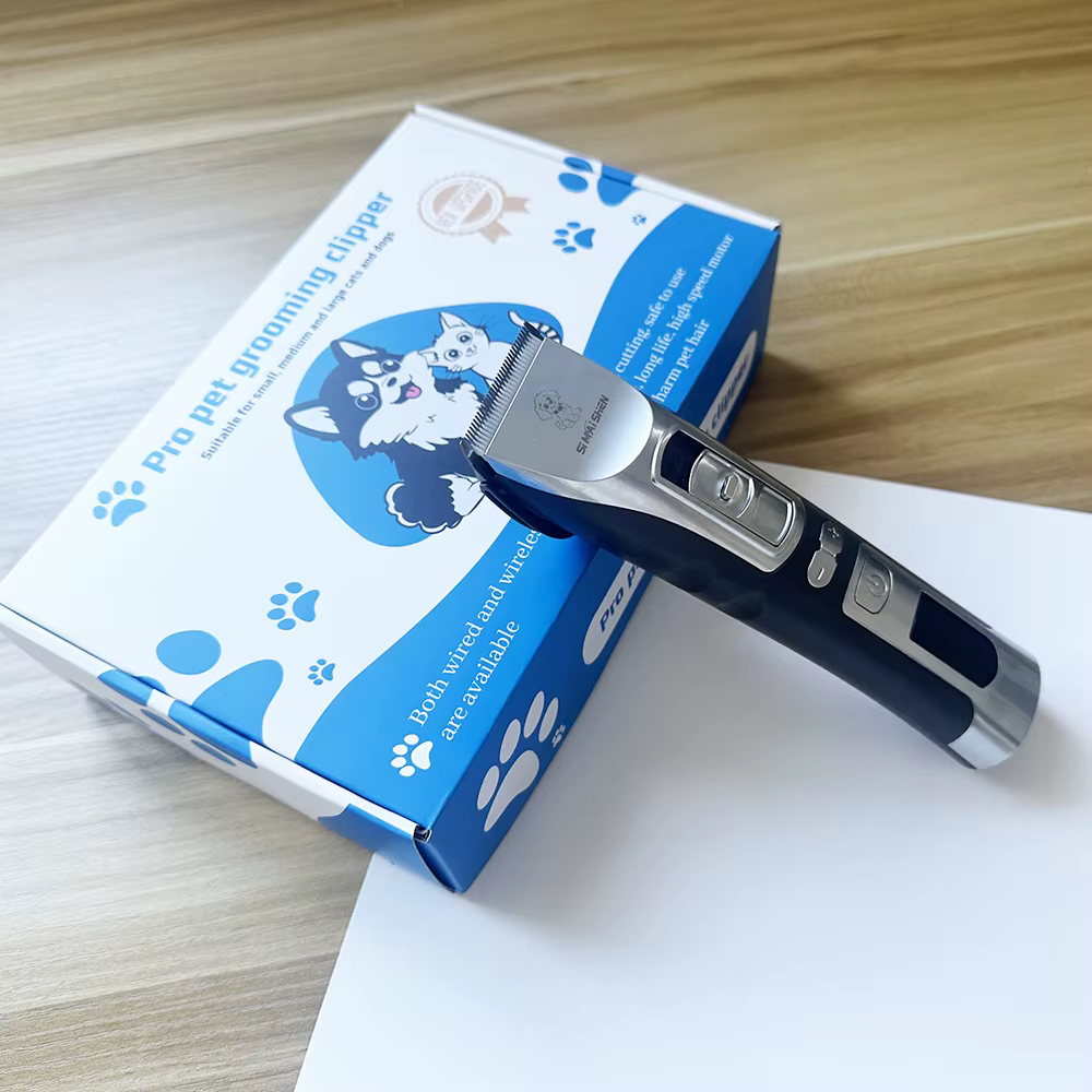 High Power Smart Dog Clippers Grooming Trimmer Pet Haircut Machine for Dogs Grooming Cutter Rechargeable Detachable Blade — image 6