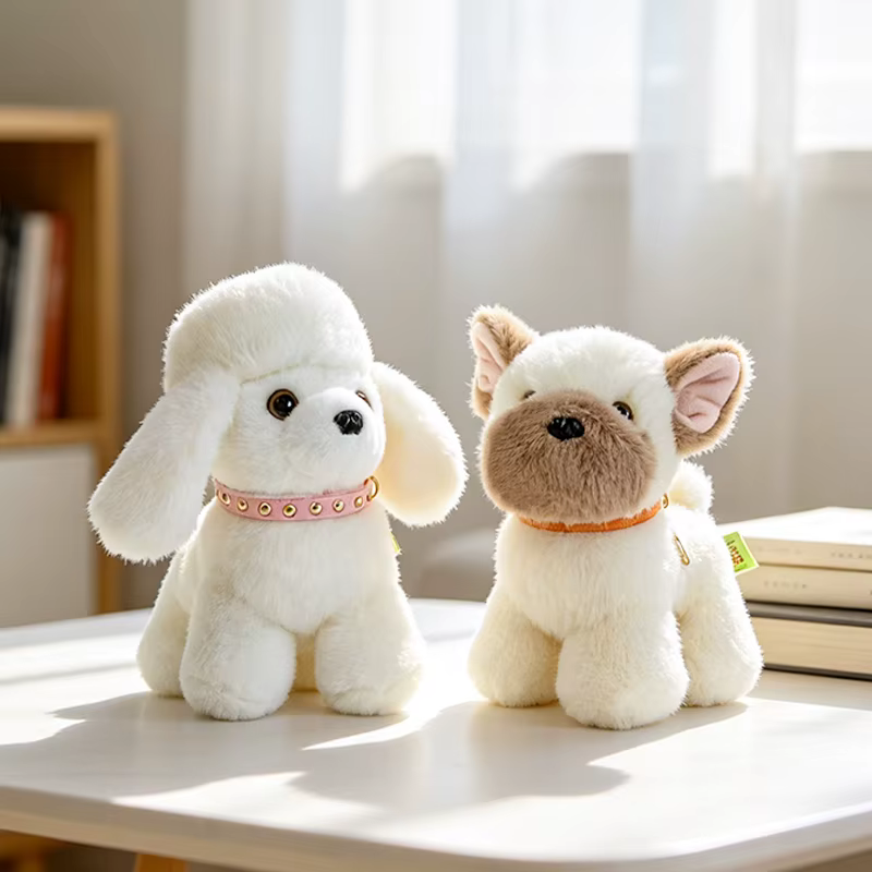Puppy Party Plush Toys Husky Schnauzer Poodle Bichon Corgi Doll Cute Lifelike Desktop Pet Dog Toys Kawaii Bags Decor — image 4