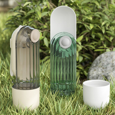 2 In 1 Pet Water Cup Segment Design Green Dog Walking Portable Drinking Cup Dog Feeding Supplies Pet Supplies Dog Walking Water — image 5