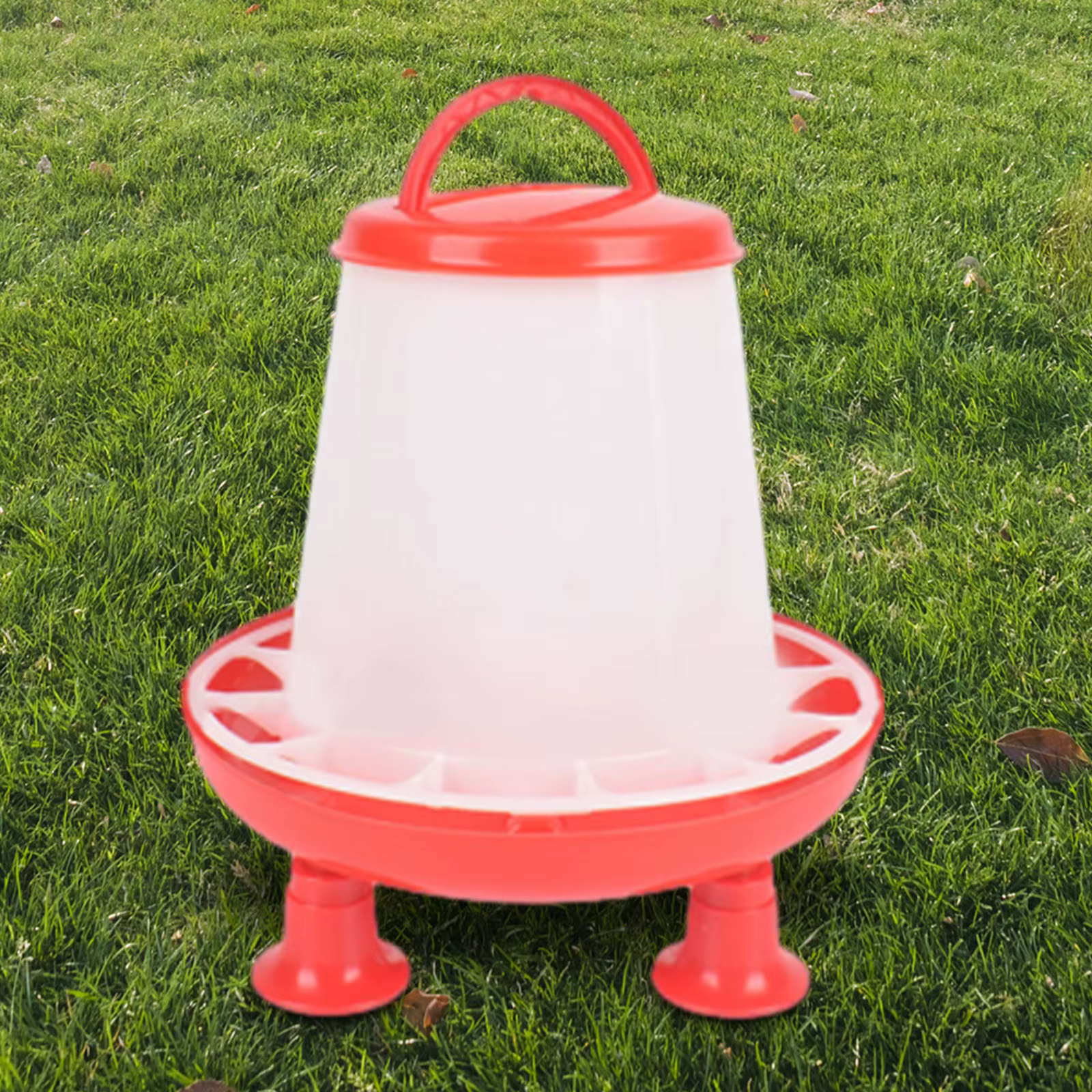 Alimentador de Gallinas, Cubeta Automática de Alimentación para Pájaros, Gran Capacidad, Dispensador de Alimento para Paloma, Loro, Codorniz, Gallina, Pato — imagen 4