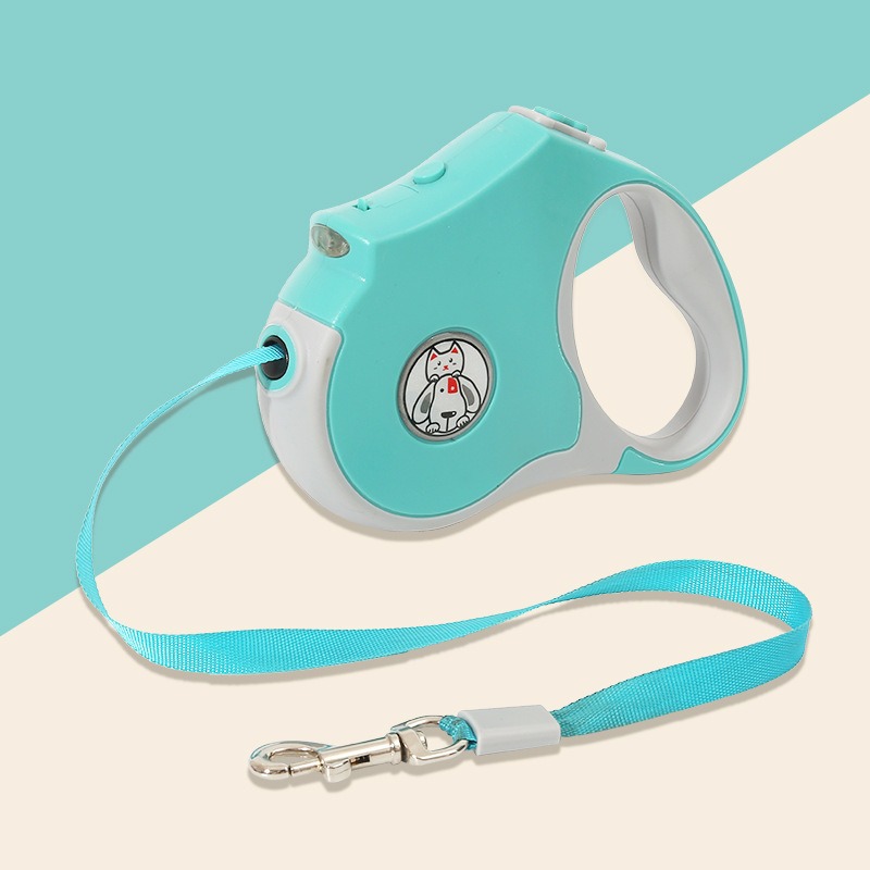 Automatic Traction Rope Pet Supplies Automatic Retractable Traction Leash With Lights Out Walking Dog Light Dog Leash — image 6
