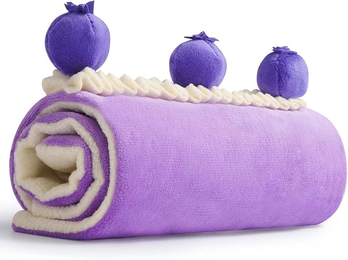 Blueberry Cake Snuffle Toy For Dogs And Puppies, Crinkle Hide-and-Seek Puzzle Enrichment Toy For Small And Medium Dogs — image 1