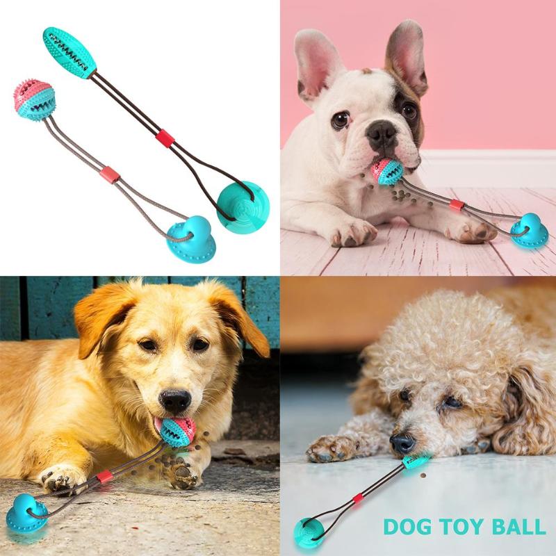 Juguetes de Mordida para Perros - Bola de Goma con Succion para Dientes y Muelas — imagen 1