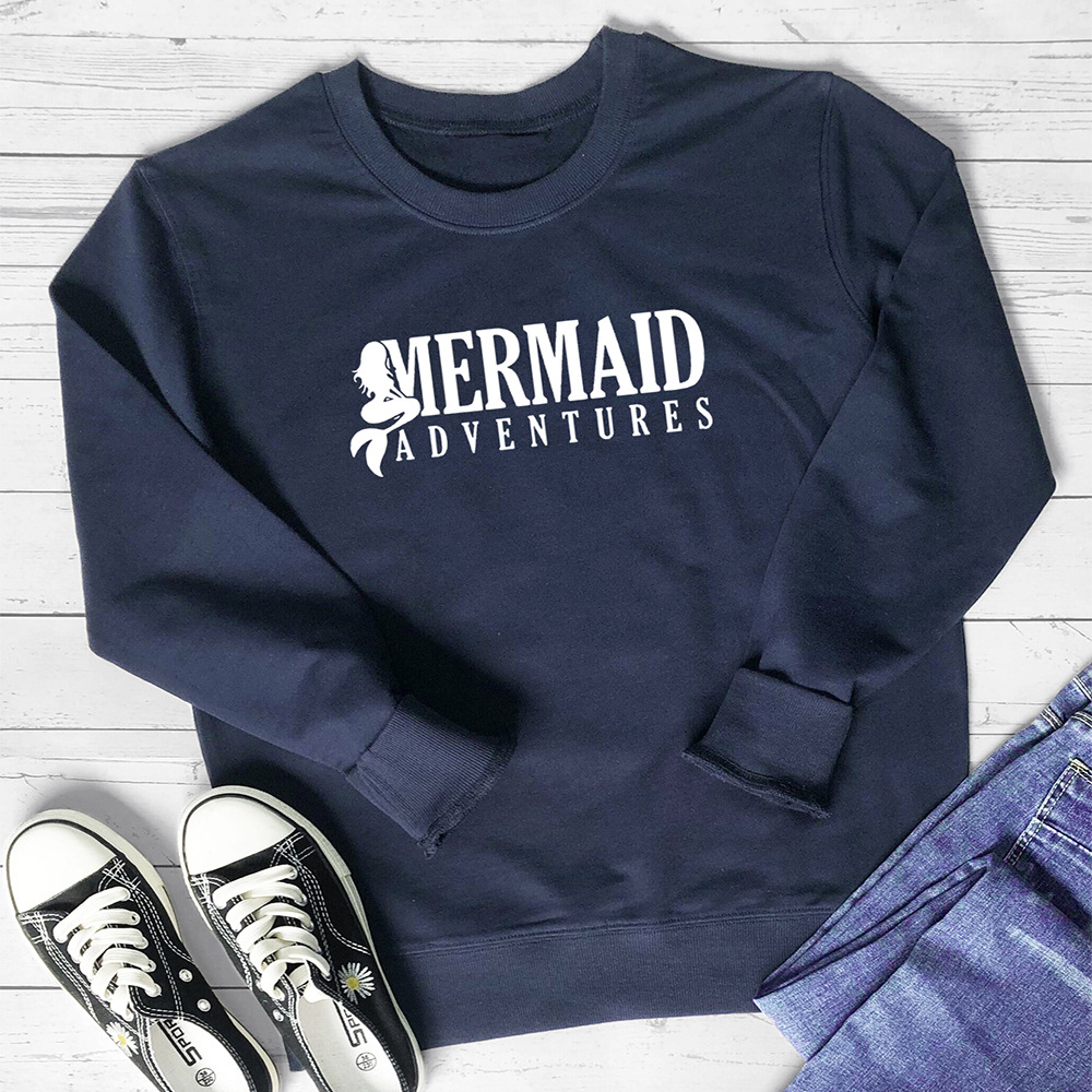 Mermaid Adventures letter mermaid hoodie — image 9