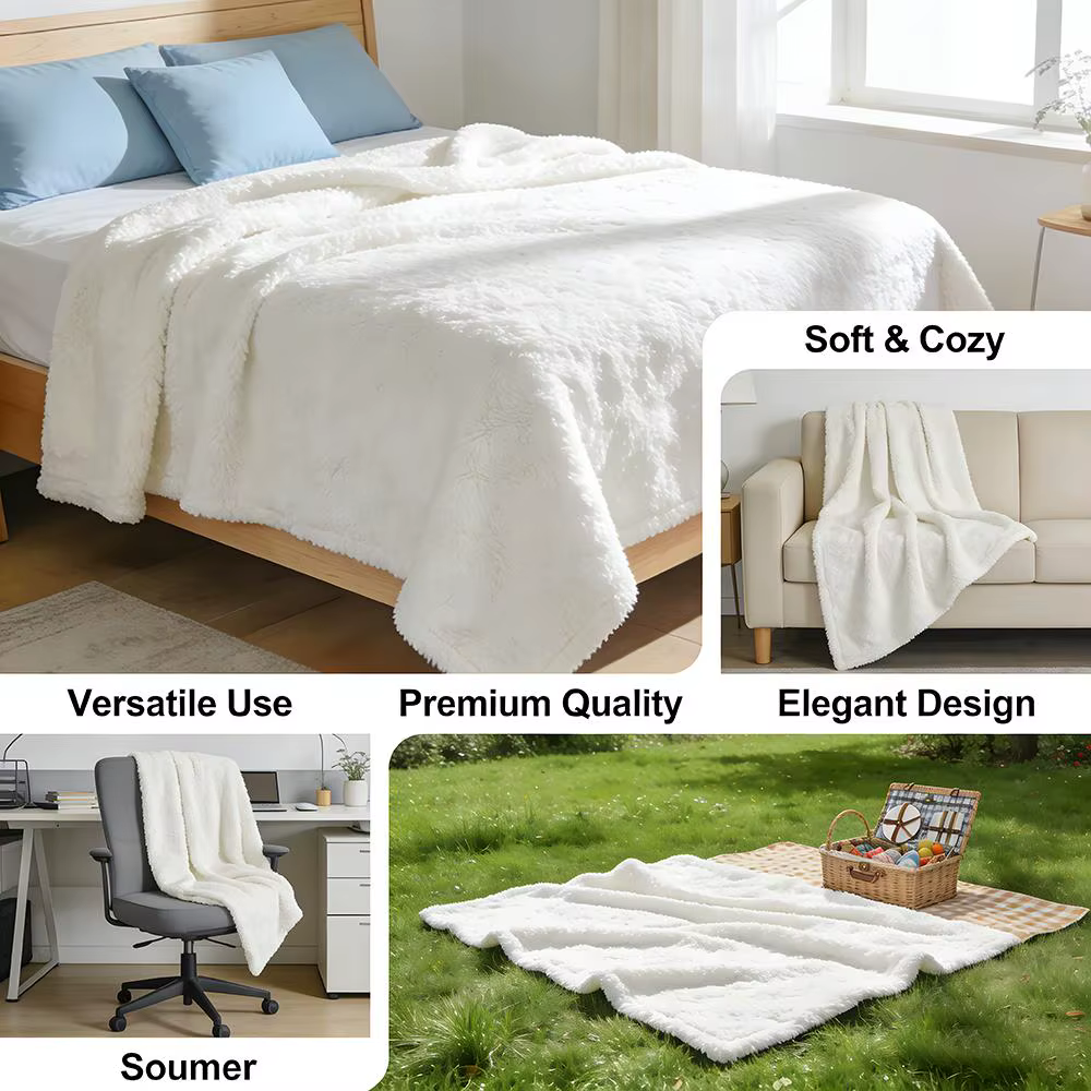 Throw High-Density Short Plush Blanket For Sofa Nap Air-Conditioned Room Soft Skin-Friendly YELLOW CAT G-Garfield — image 4
