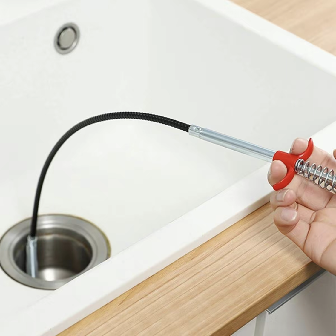Drain Snake, 63in 33in Drain Clog Remover, 60cm 160cm Spring Pipe Dredging Tools, Drain Cleaner Sticks Clog Remover Cleaning Tools, Gutter Cleaning Tools Drain Cleaner For Toilet Sewer Shower Kitchen — image 9