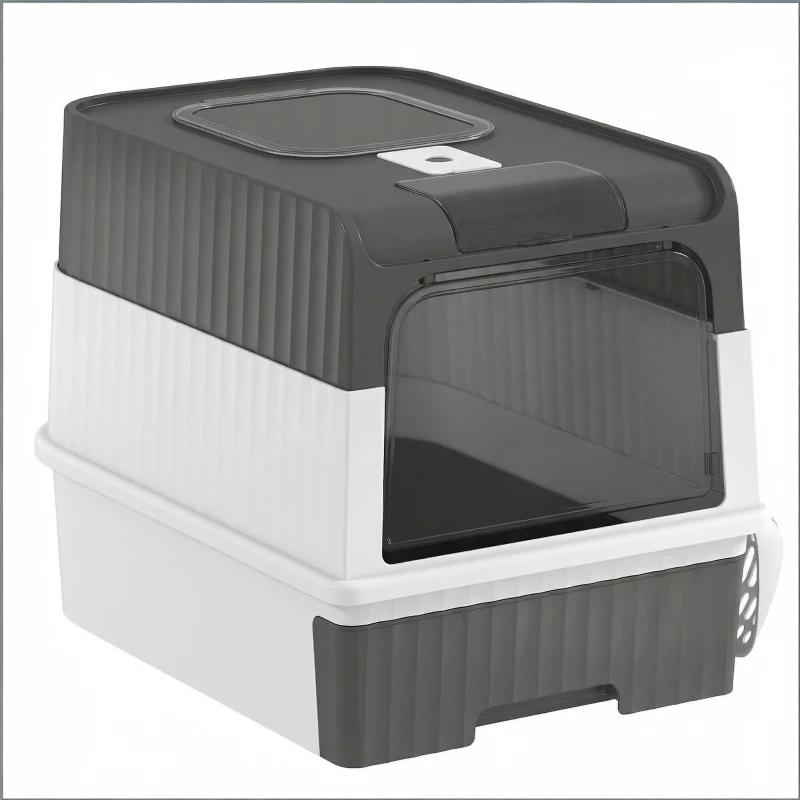 Compact Cat Litter Box, Fully Enclosed Litter Box, Pet Litter Box — image 3