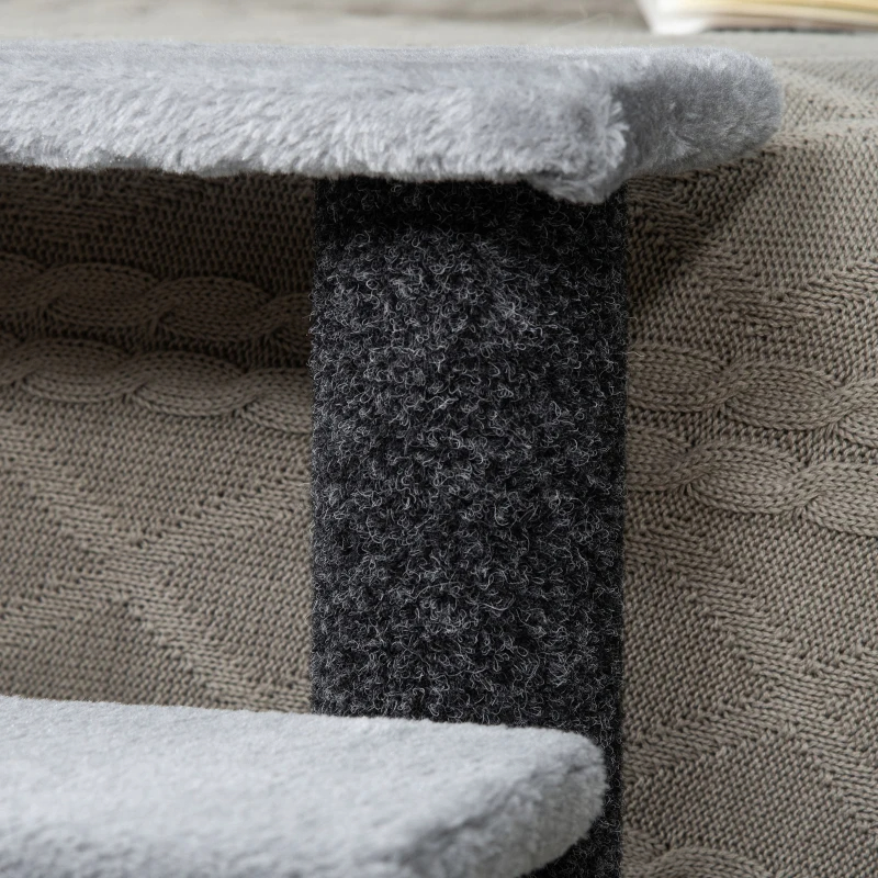 Cat Tree, Cat Tower Cat Stair Steps With Scratching Post, Hanging Play Ball For High Bed, Sofa, Indoor Outdoor — image 4