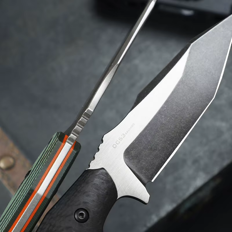 DC53 Steel Fixed-Blade Knife, Outdoor Camping and Hunting Knife, G10 Non-Slip Handle, Ideal for Hiking, Camping, and Fishing, and Also Suitable as an Everyday Carry (EDC) Tool — image 5