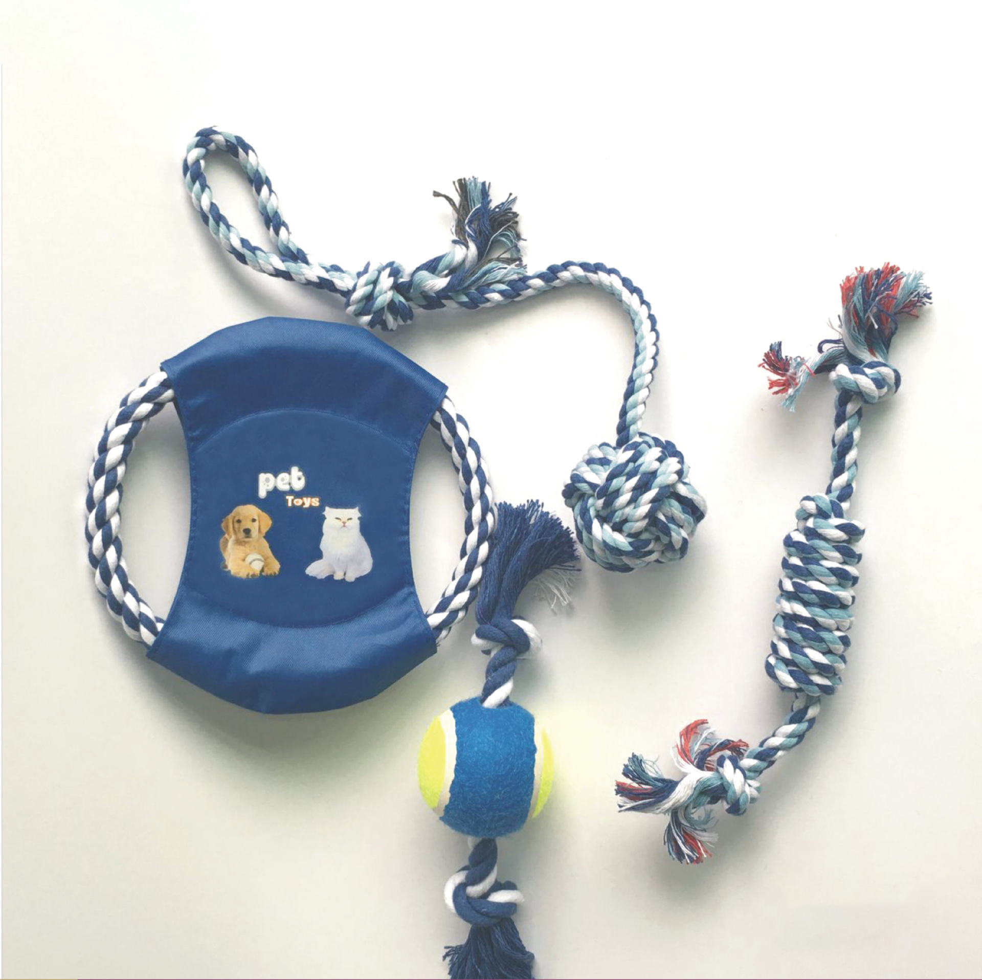 Conjunto de Juguetes para Perros - Mordedor de Cuerda de Algodón — imagen 12