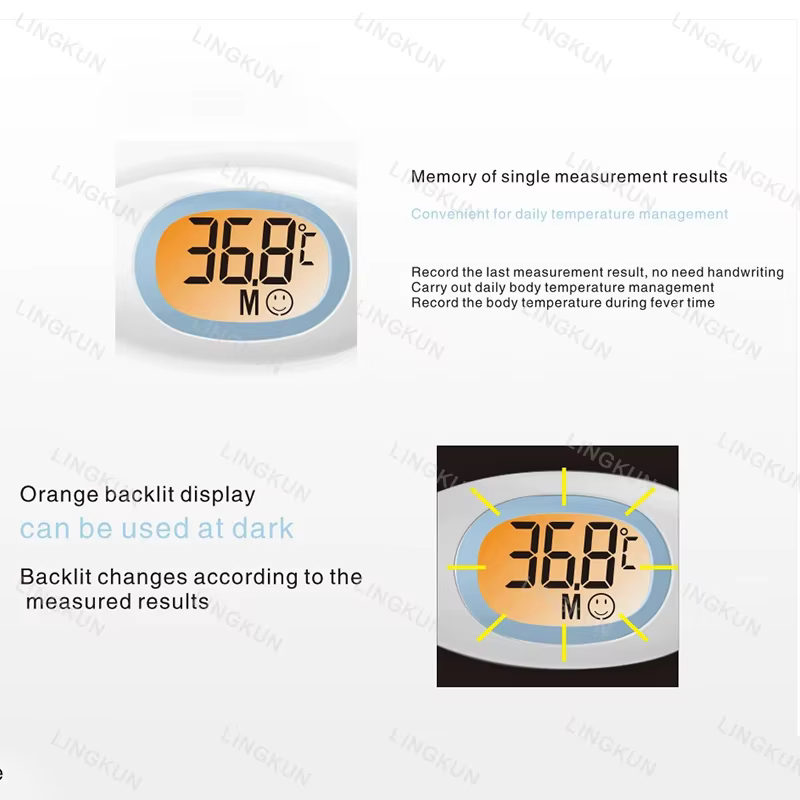 Termómetro digital para animales profesional con manguito suave azul de temperatura digital para mascotas perros gatos veterinario equipo resistente al agua — imagen 5
