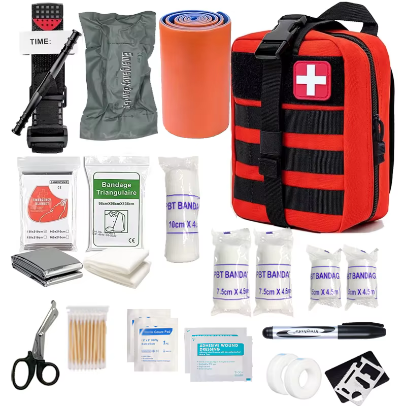 70pcs IFAK First Aid Kit with Tourniquet, EMT IFAK Medical Kit, Emergency Survival Backpack, Camping Gear Supplies — image 2