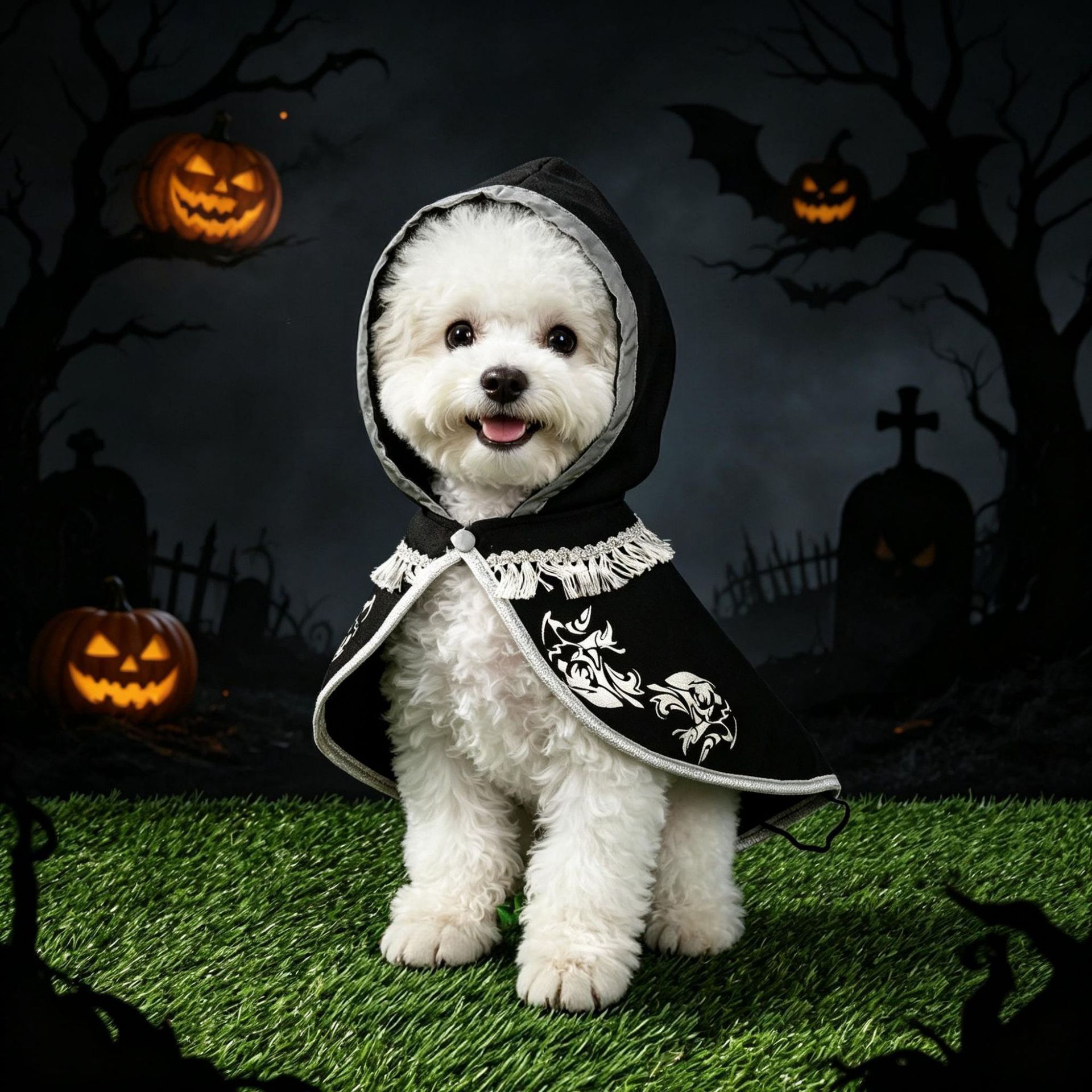 Pet Halloween Cape Eagle Cloak Costume Party Cool Eagle Feather Camouflage Large Dog Pet Clothing — image 3
