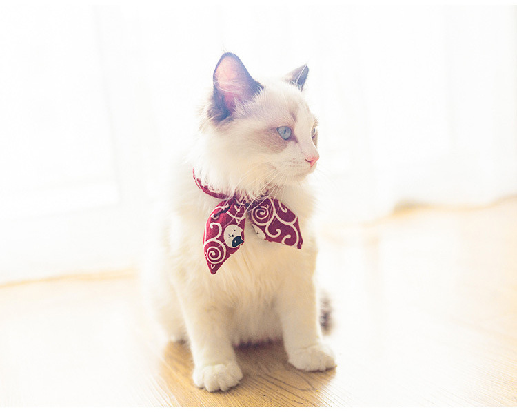 Pet Collar Bow Tie Can Be Adjusted To Make Cute Cat Puppy Bow Tie Silent Medium-Sized Dog Small Dog — image 2